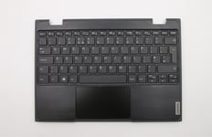 Lenovo Notebook 100e 2nd Keyboard Palmrest Top Cover UK Black 5CB0T77515