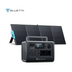 Bluetti - Kit de Groupe électrogène 537Wh/700W EB55GRAY avec 200W Panneau Solaire pliable PV200 inclus,portable génerateur solaire en plein