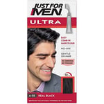 Just For Men Ultra Real Black Hair Colour Dye, No Mix Comb-In Applicator to