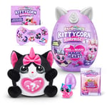 Rainbocorns Kittycorn Surprise Series 2, Black Cat, Collectible Plush, 10 Surprises to Unbox, Kitten Cat Unboxing Plush Toy Girls Gift Idea, Stickers, Ages 3+ (Black Cat)