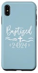 Coque pour iPhone XS Max Baptisé 2024 Croix d'eau Baptême Jeunesse Croyante Chrétienne