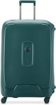 DELSEY PARIS - MONCEY - Valise Grande Taille Rigide Matière Recyclée et Recyclable - 76x52x30 cm - 97 litres - L - Vert