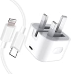 Iphone Charger [Apple Mfi Certified] Apple 20W USB C Fast Charger Plug and 2M/6.