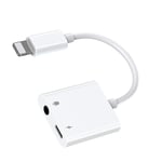 S-Y105 adapter Lightning - 3.5mm mini jack with charging port white