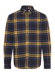 Ls Heavy Flannel Plaid Designers Shirts Casual Blue Timberland