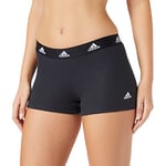 adidas Women's Boxer Shorts Hipster Panties, Black, XXL