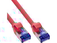 Inline 74933R, 0,3 M, Cat6a, S/Ftp (S-Stp), Rj-45, Rj-45, Röd
