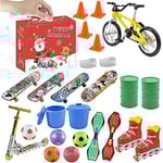 Mini Finger Skateboard Adventskalender 24 Dagar Jul Med Färgglada Brädor För Barn Tonåringar Vuxna
