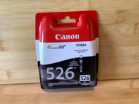 Genuine Canon Pixma 526 CLI-526BK Black Ink Cartridge Sealed FREEPOST