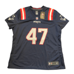 New England Patriots Jersey (Size M) Women's Nike NFL Home Top - Johnson - New