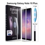 samsung galaxy note 10 plus uv glue tempered glass screen protector