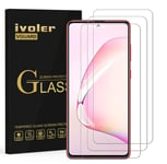 ivoler 3 Pack Screen Protector for Samsung Galaxy Note 10 Lite/Samsung Galaxy S10 Lite / A21S / M51 / Oneplus Nord N100, Tempered Glass Film