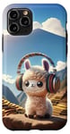 iPhone 11 Pro Kawaii Llama Headphones: The Llama's Playlist Case