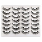 Fransar Lösögonfransar Cat Eyes Wispy Naturliga Faux Mink Fransar 14 Par Pack Lätt Volym Korta Falska Ögonfransar Multipack