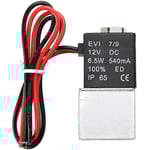 1 st 1/4 tum NPT 2-vägs normalt stängd ventil 12V pneumatisk aluminium elektrisk magnetventil db Silver