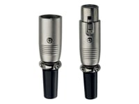 XLR-plugg metall in-akustik Premium Male