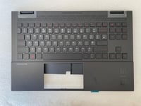 HP Omen 15-EK M09007-031 M00838-031 UK English Keyboard Palmrest With Sticker