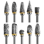 Tungsten Steel Carbide Burr Drill Bits Milling Cutter Rotary Tool For Dremel
