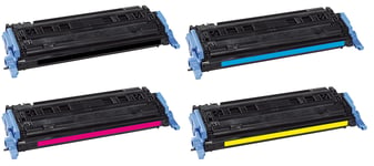 HP Color LaserJet 2600 Series Yaha Toner Rainbowkit Sort/Cyan/Magenta/Gul (2.500/3x2.000 sider) Y12240RB 50144778