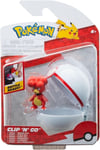Pokemon - Clip N Go - Pokemon - Clip 'n' Go  Magby  Premier Ball  /T - J1398z