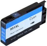 Kompatibel med 951XL (CN046AE) Bläckpatron cyan för HP