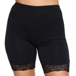 Damella Bamboo Lace Shorts Svart ull X-Large Dam