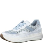 MARCO TOZZI Basket by Guido Maria Kretschmer 2-23733-42 Femme, Blanc Lt Bleu, 38 EU