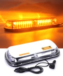OFAY Car LED Emergency Flash Light Mini Glare Strobe Light with Magnetic Base for Snowplow, Police, Fireman, Truck, Vehicle,yellow