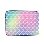 Laptop Case,10-17 Inch Laptop Sleeve Carrying Case Polyester Sleeve for Acer/Asus/Dell/Lenovo/MacBook Pro/HP/Samsung/Sony/Toshiba,Fish Scale Gradient Bright Color 12 inch