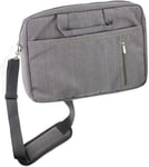 Navitech Grey Premium Messenger/Carry Bag Compatible with The ASUS TUF FX505 15.6 Inch