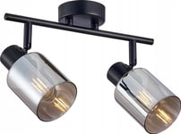 Italux Italux Santia Spl-65342-2-Bk-Sg Takplafond Spotlampa 2X40w E14 Rökig/Svart