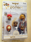 BNIP New Harry Potter Pack of 5 Pencil Toppers -Harry Hermione Ron Ginny Neville