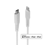 Lindy 3m USB Type C to Lightning Cable White