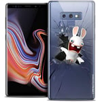 Coque pour 6.4" Samsung Galaxy Note 9, Ultra Fin Lapins Crétins Breaking Glass