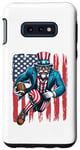 Galaxy S10e Uncle Sam Football Player 4th of July American Flag Case