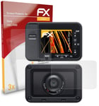 atFoliX 3x Screen Protection Film for Sony DSC-RX0 matt&shockproof