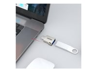 Unitek - Usb-Adapter - 24 Pin Usb-C (Han) Till Usb Type A (Hun) - Usb 3.0 Otg - Silver