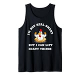 Muscular Rooster: Real Smart, Lift Heavy Things Tank Top