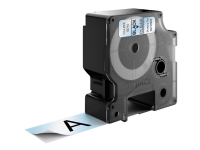 DYMO D1 - Självhäftande - svart på transparent - Rulle (2,4 cm x 7 m) 1 kassett(er) etiketttejp - för LabelMANAGER 360, 400, 420, 450, 500, PC, PC2, Wireless PnP LabelPOINT 300, 350