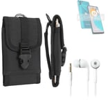 Holster for Motorola Moto E22s + EARPHONES belt bag pouch sleeve case Outdoor Pr