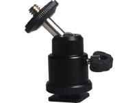 Commlite head BALL HEAD 3D with 1/4 '' thread for hot shoe/sled and 1/4 thread