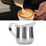 Mjölkskummare i rostfritt stål, ergonomisk mjölkskummare, kanna, ångkanna för kaffe, 2oz