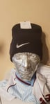 Nike Running Beanie Black Silver Swoosh Sz One Size DM8459 010