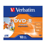 VERBATIM DVD-R 4,7GB PRINT 10PK