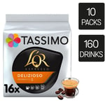Tassimo Coffee Pods L'OR Espresso Delizioso 10 Packs (160 Drinks)