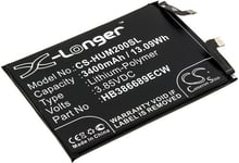 Kompatibelt med Huawei Honor Magic 2, 3.85V, 3400 mAh