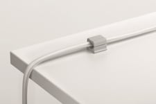 Självhäftande kabelklämma Durable Cavoline Clip Pro 2 för två kablar grå