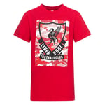 Liverpool FC T-Skjorte Camo Crest - Rød Barn T-skjorter unisex