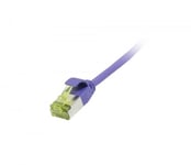 Patchkabel Rj45 Cat6a 500Mhz 10M Lila Uftp Slimline Runda D38mm Tpelszhsuperflex Awg32 Med Cat7 Råkabel Synergy 21