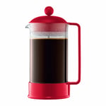 BODUM Brazil 8-Cup French Press Coffeemaker, 1-Liter, Red